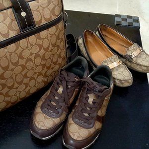 COACH LAPTOP BAG MATCHING SNEAKERS AND BALLERINAS